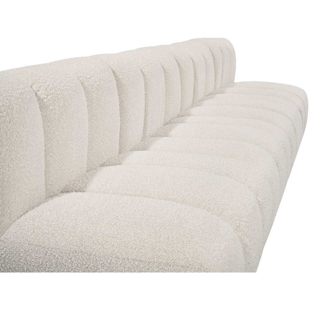 Arc Cream Boucle Fabric Modular Sofa