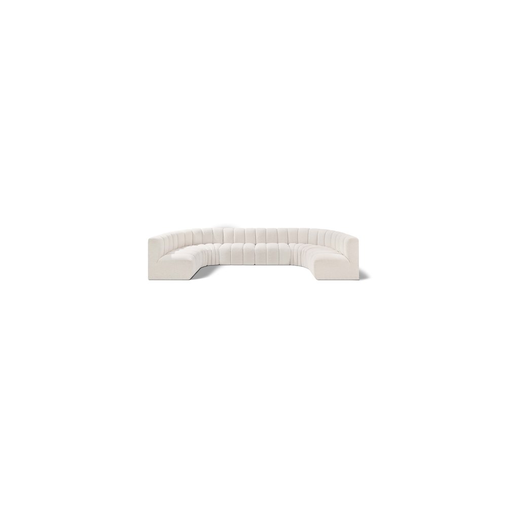 Arc Cream Boucle Fabric Modular Sofa