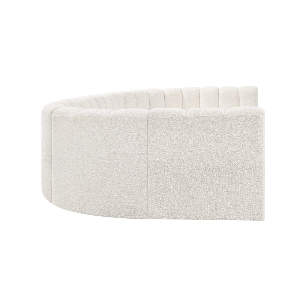 Arc Cream Boucle Fabric Modular Sofa