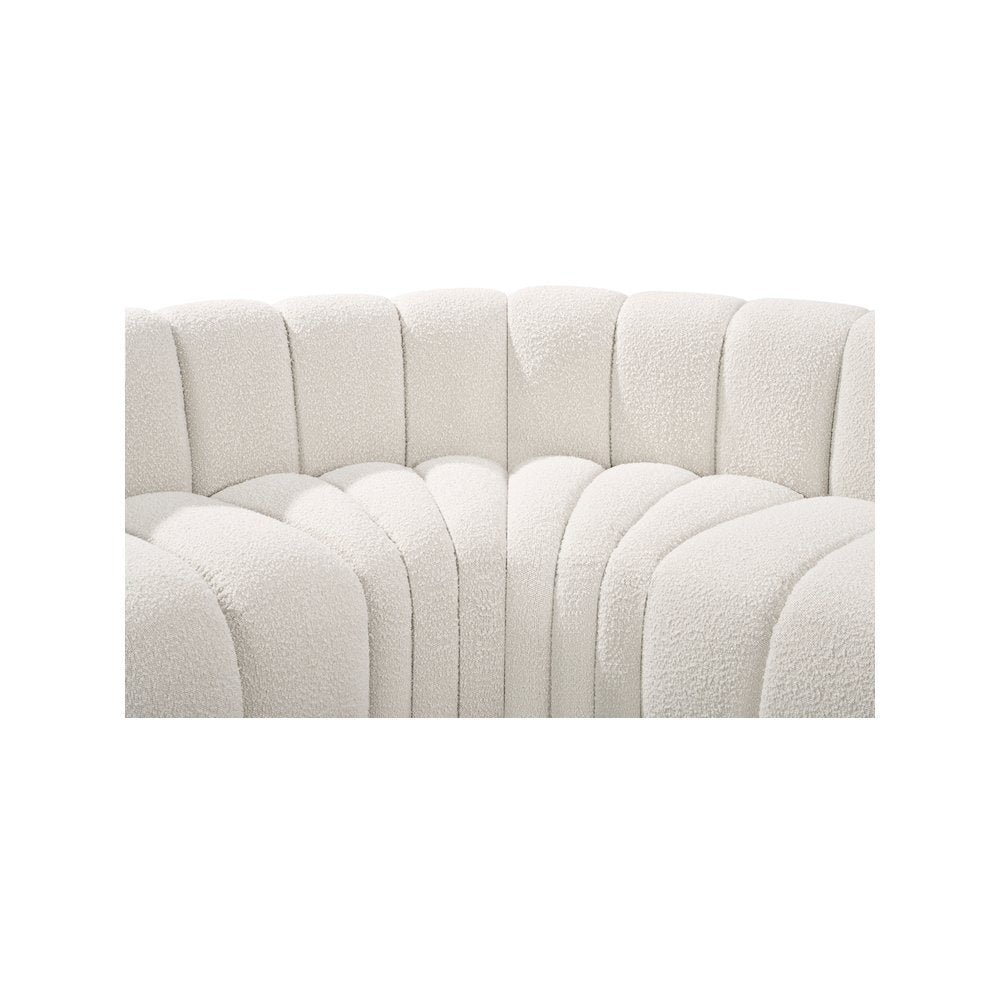 Arc Cream Boucle Fabric Modular Sofa