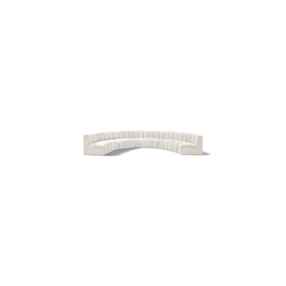 Arc Cream Boucle Fabric Modular Sofa