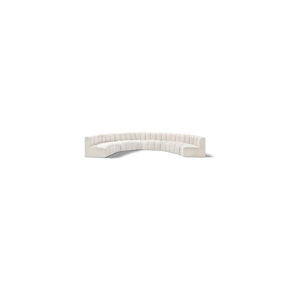 Arc Cream Boucle Fabric Modular Sofa
