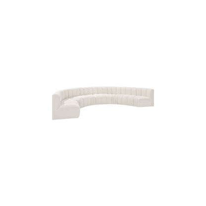 Arc Cream Boucle Fabric Modular Sofa