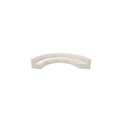 Arc Cream Boucle Fabric Modular Sofa