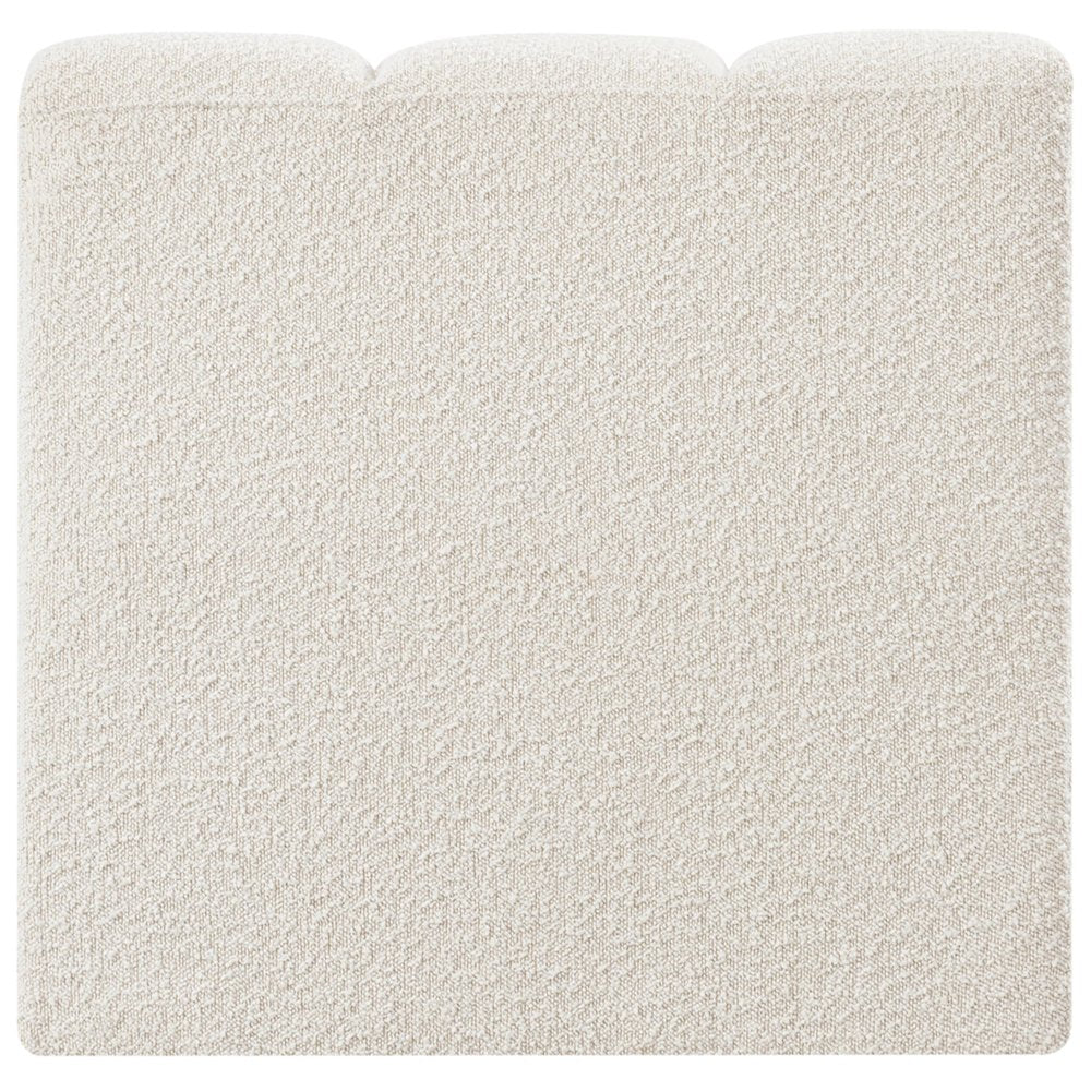 Arc Cream Boucle Fabric Straight Chair