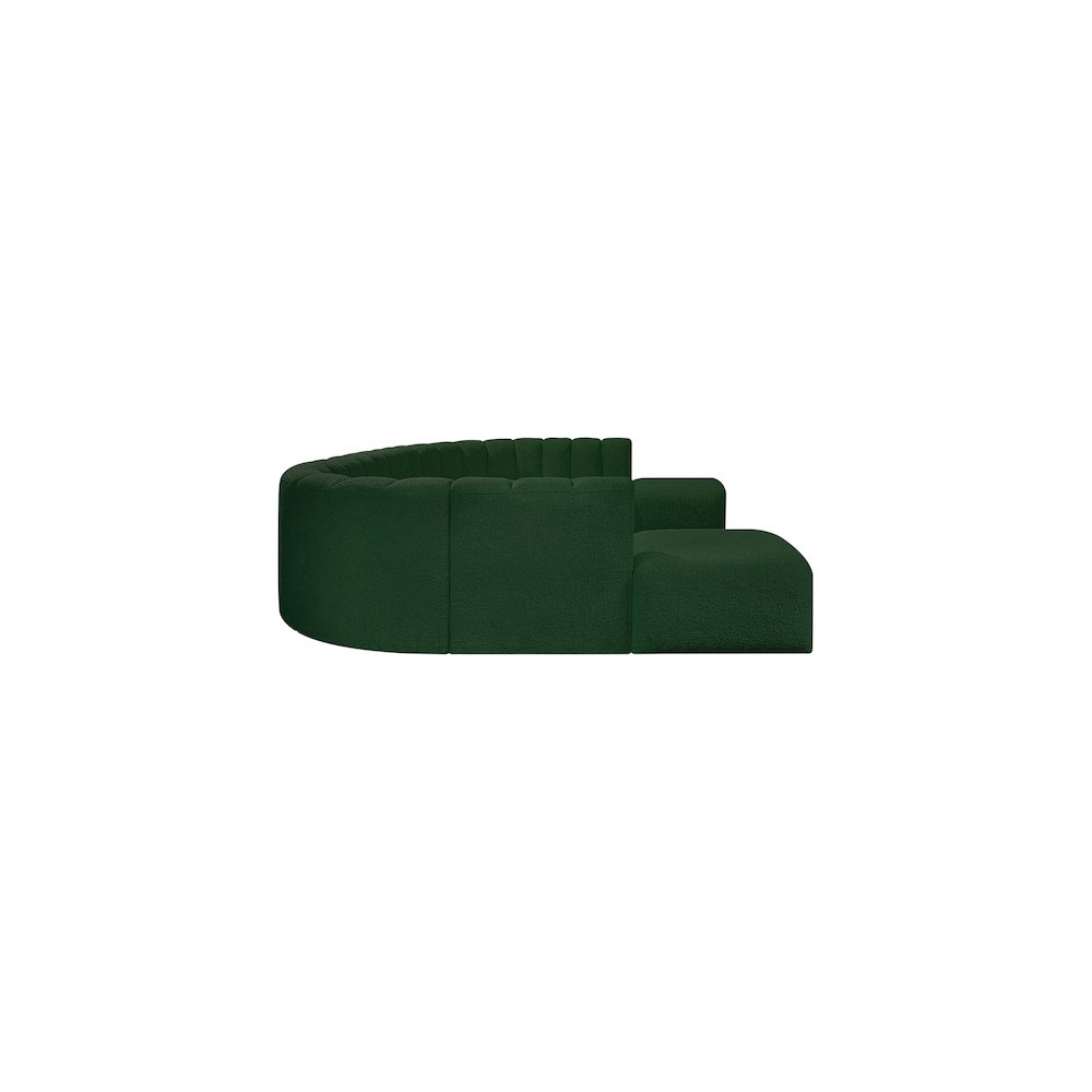 Arc Green Boucle Fabric Modular Sofa