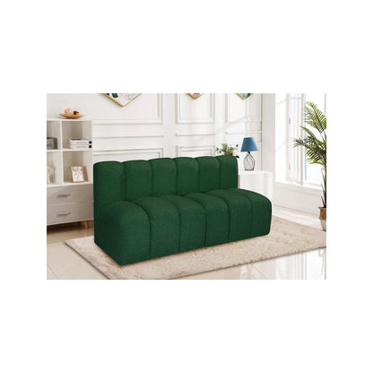 Arc Green Boucle Fabric Modular Sofa