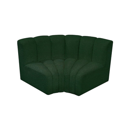 Arc Green Boucle Fabric Modular Sofa