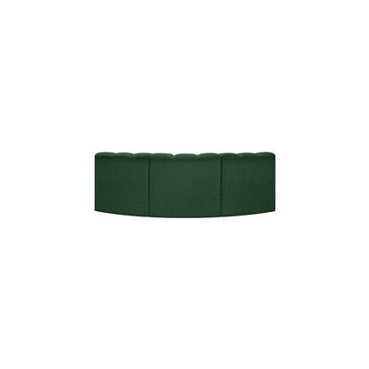 Arc Green Boucle Fabric Modular Sofa