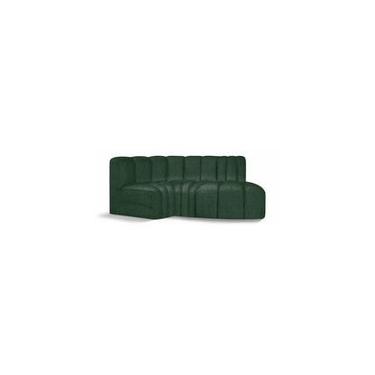 Arc Green Boucle Fabric Modular Sofa