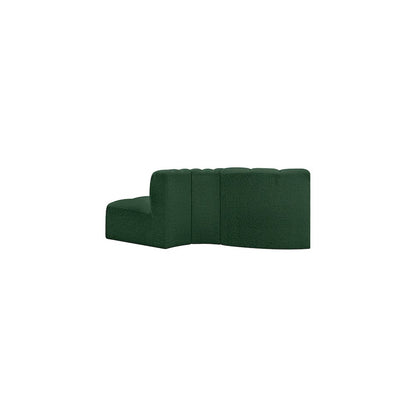 Arc Green Boucle Fabric Modular Sofa