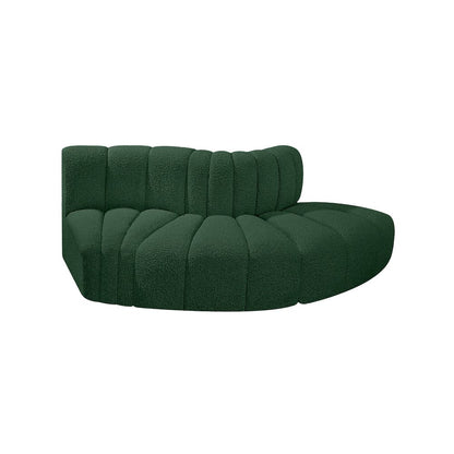 Arc Green Boucle Fabric Modular Sofa