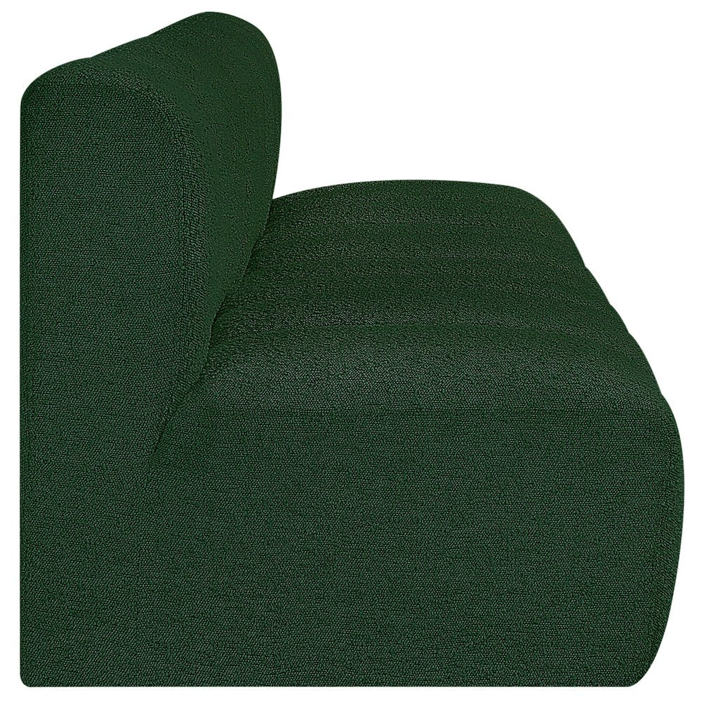 Arc Green Boucle Fabric Modular Sofa
