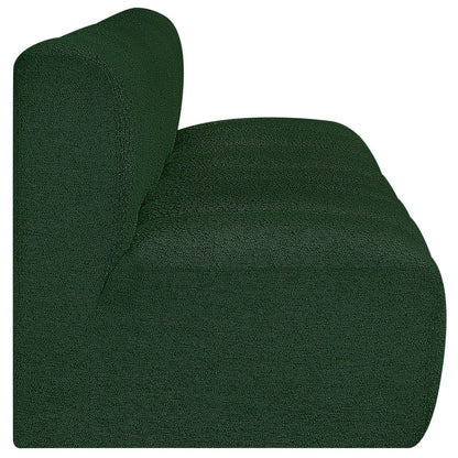 Arc Green Boucle Fabric Modular Sofa
