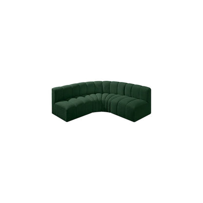 Arc Green Boucle Fabric Modular Sofa