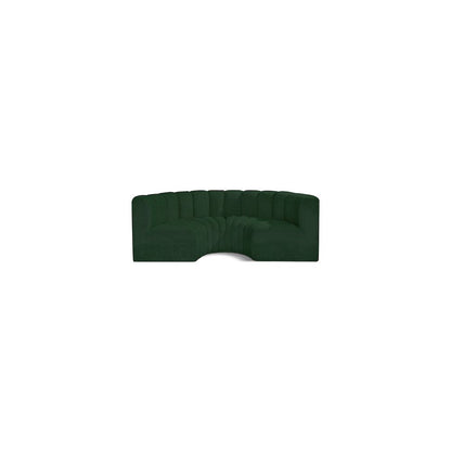 Arc Green Boucle Fabric Modular Sofa