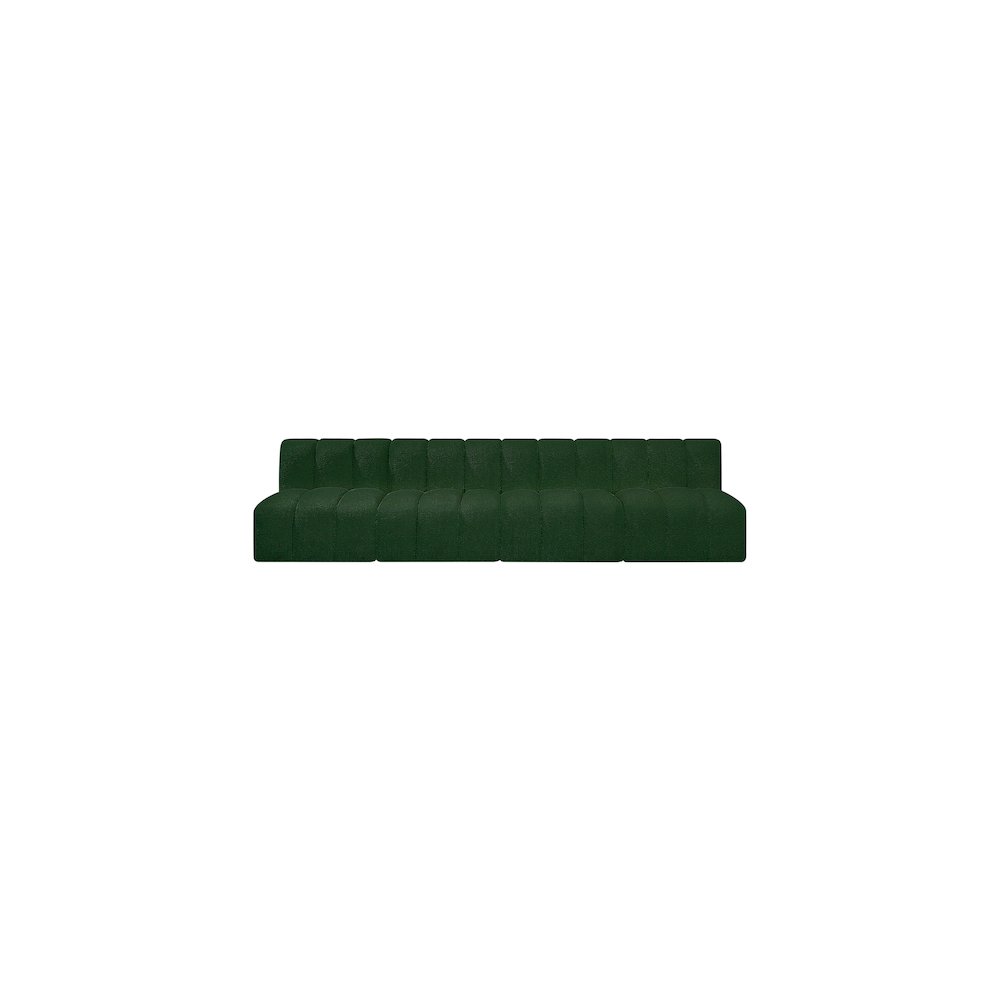Arc Green Boucle Fabric Modular Sofa