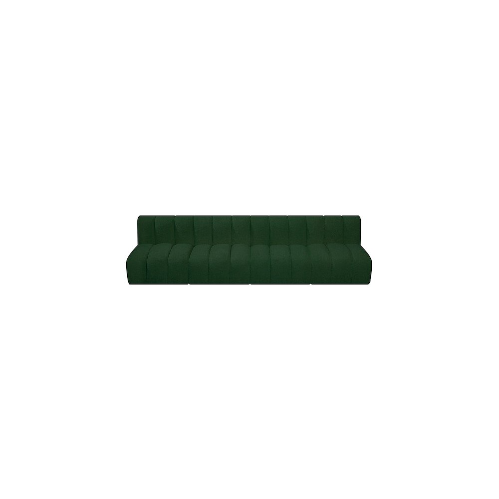 Arc Green Boucle Fabric Modular Sofa