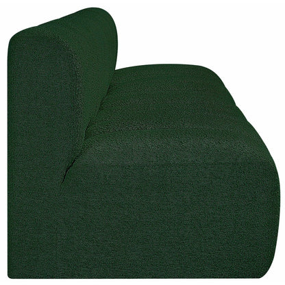 Arc Green Boucle Fabric Modular Sofa