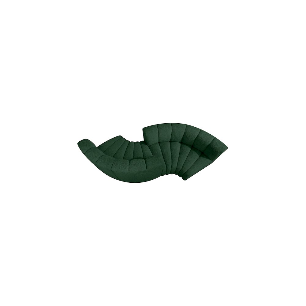 Arc Green Boucle Fabric Modular Sofa