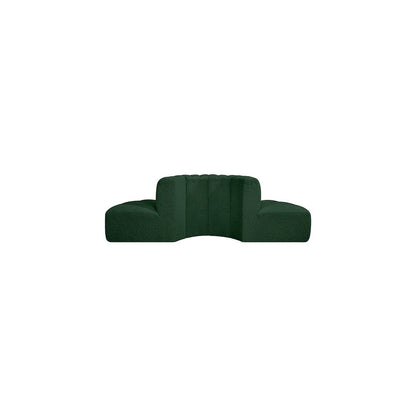 Arc Green Boucle Fabric Modular Sofa