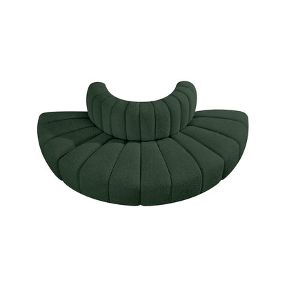 Arc Green Boucle Fabric Modular Sofa