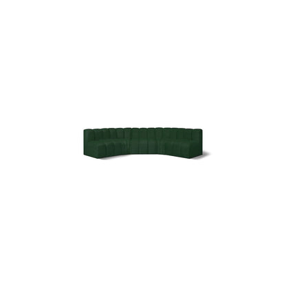 Arc Green Boucle Fabric Modular Sofa