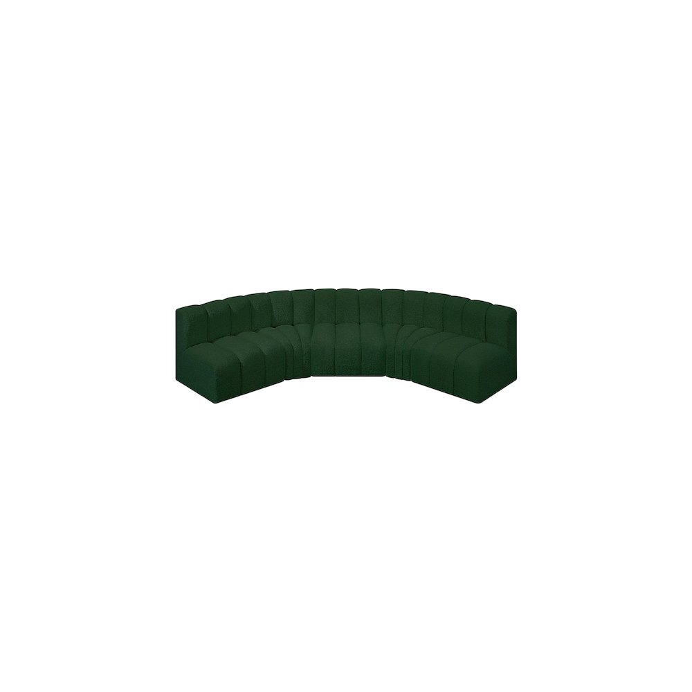 Arc Green Boucle Fabric Modular Sofa