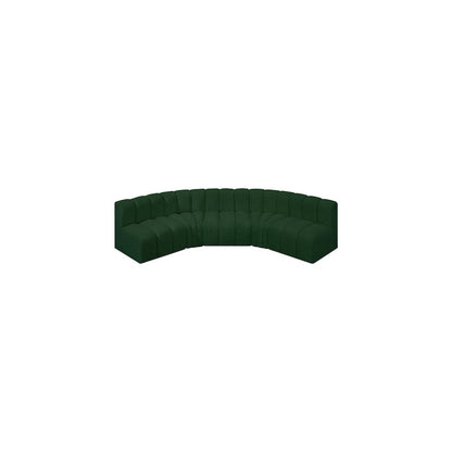 Arc Green Boucle Fabric Modular Sofa