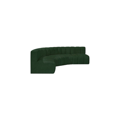 Arc Green Boucle Fabric Modular Sofa
