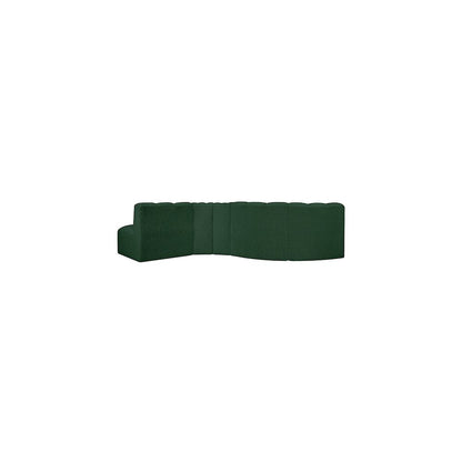 Arc Green Boucle Fabric Modular Sofa