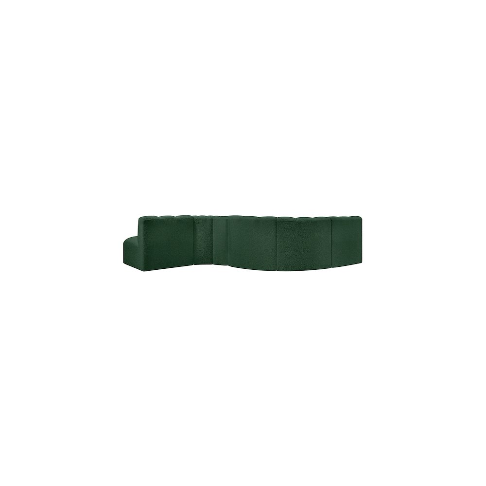 Arc Green Boucle Fabric Modular Sofa