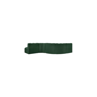 Arc Green Boucle Fabric Modular Sofa