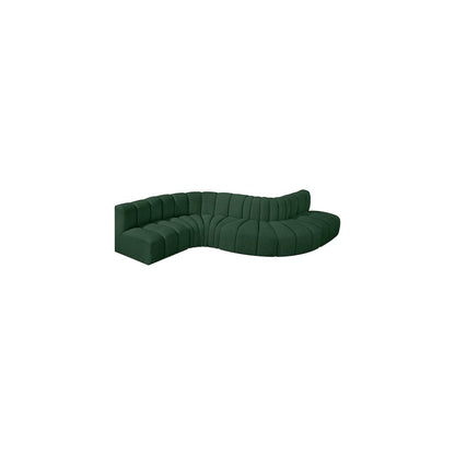 Arc Green Boucle Fabric Modular Sofa