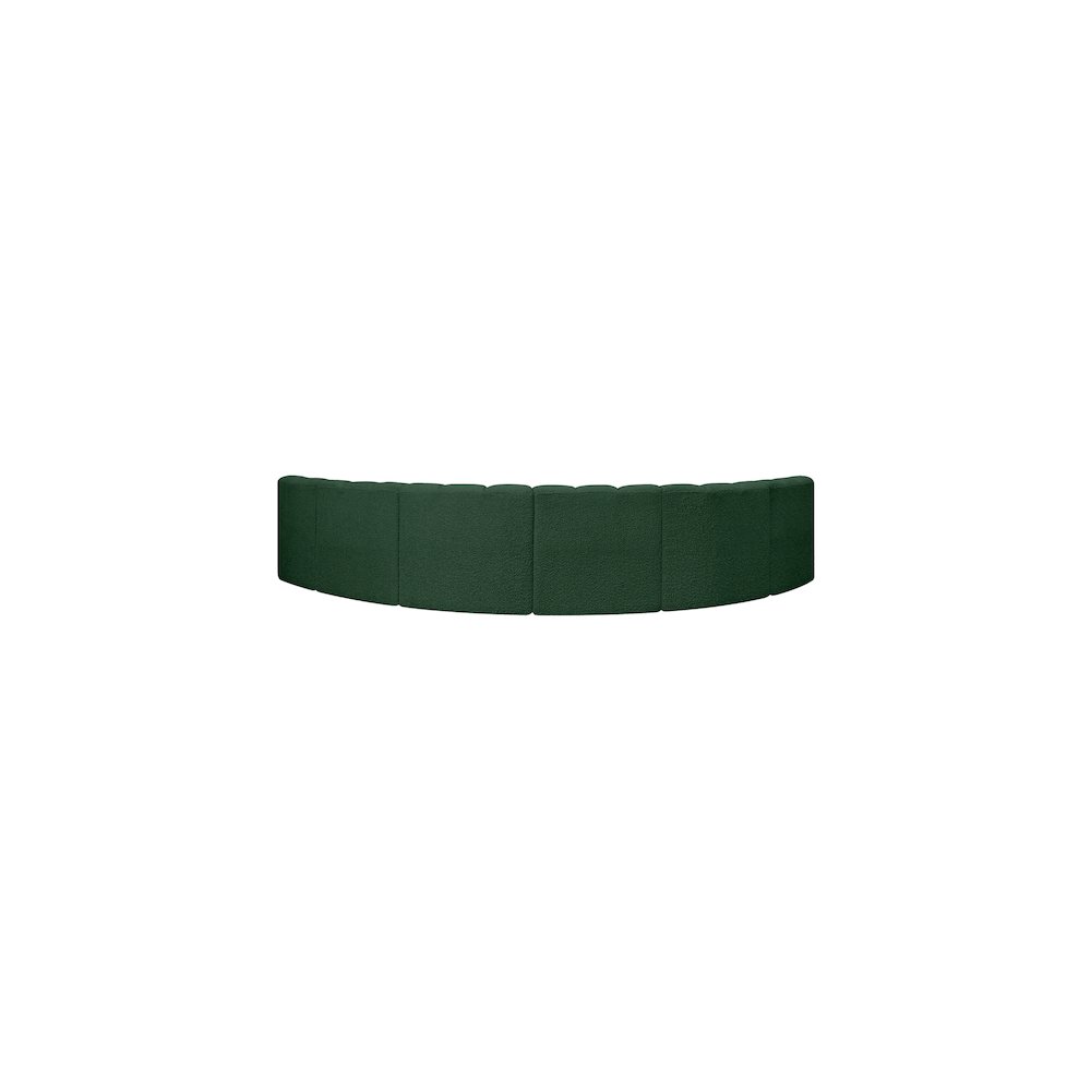 Arc Green Boucle Fabric Modular Sofa