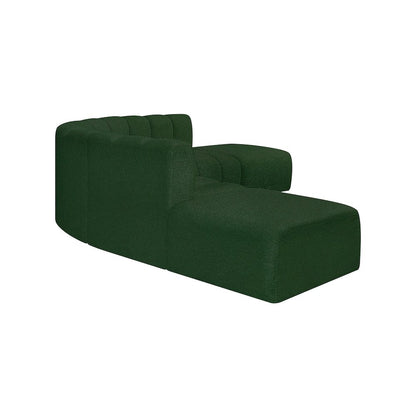 Arc Green Boucle Fabric Modular Sofa