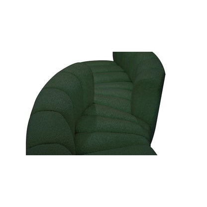 Arc Green Boucle Fabric Modular Sofa