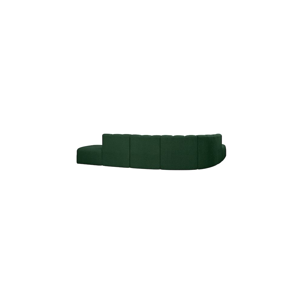Arc Green Boucle Fabric Modular Sofa