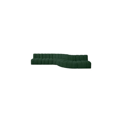 Arc Green Boucle Fabric Modular Sofa