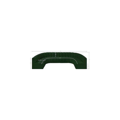 Arc Green Boucle Fabric Modular Sofa