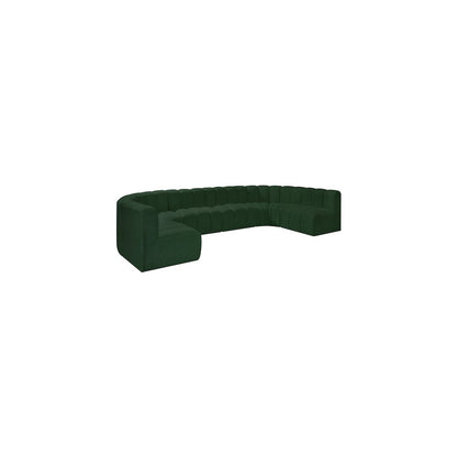 Arc Green Boucle Fabric Modular Sofa