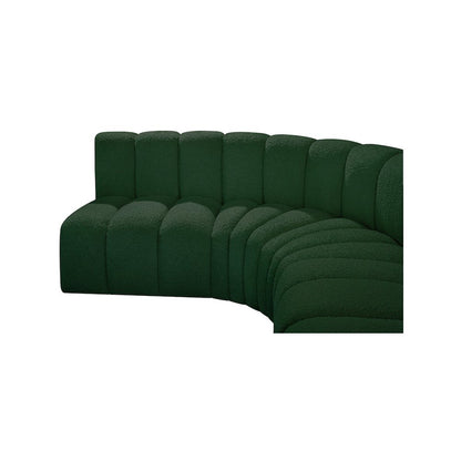 Arc Green Boucle Fabric Modular Sofa