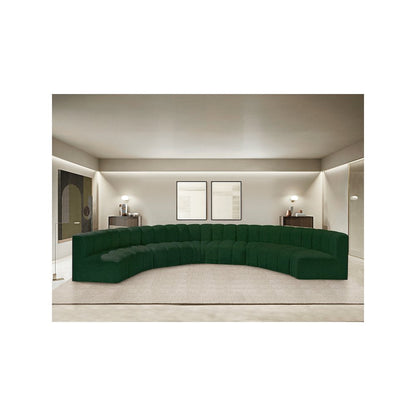 Arc Green Boucle Fabric Modular Sofa