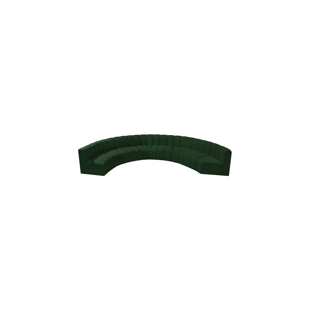 Arc Green Boucle Fabric Modular Sofa