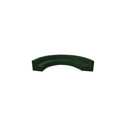 Arc Green Boucle Fabric Modular Sofa