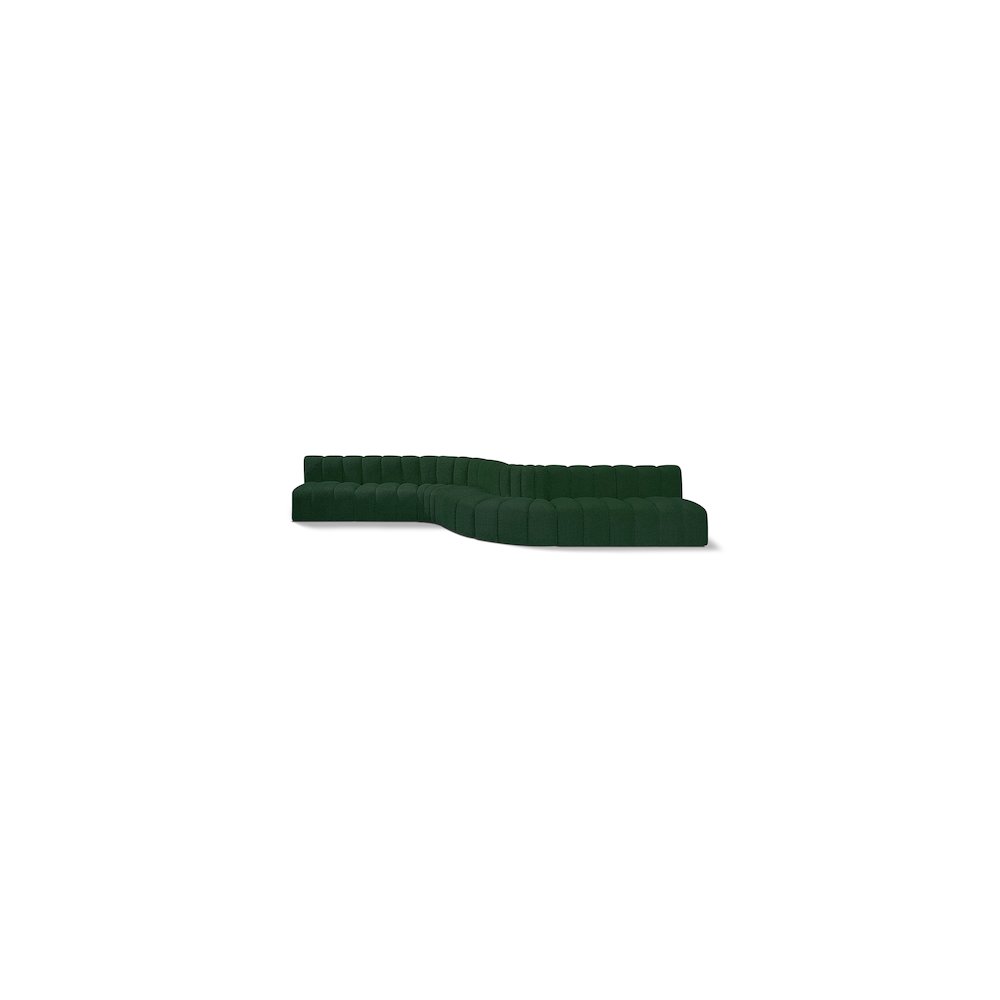 Arc Green Boucle Fabric Modular Sofa