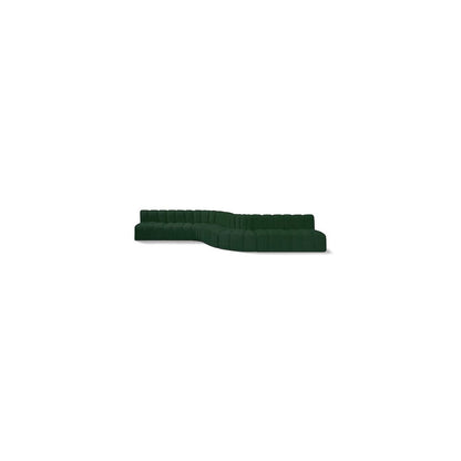 Arc Green Boucle Fabric Modular Sofa
