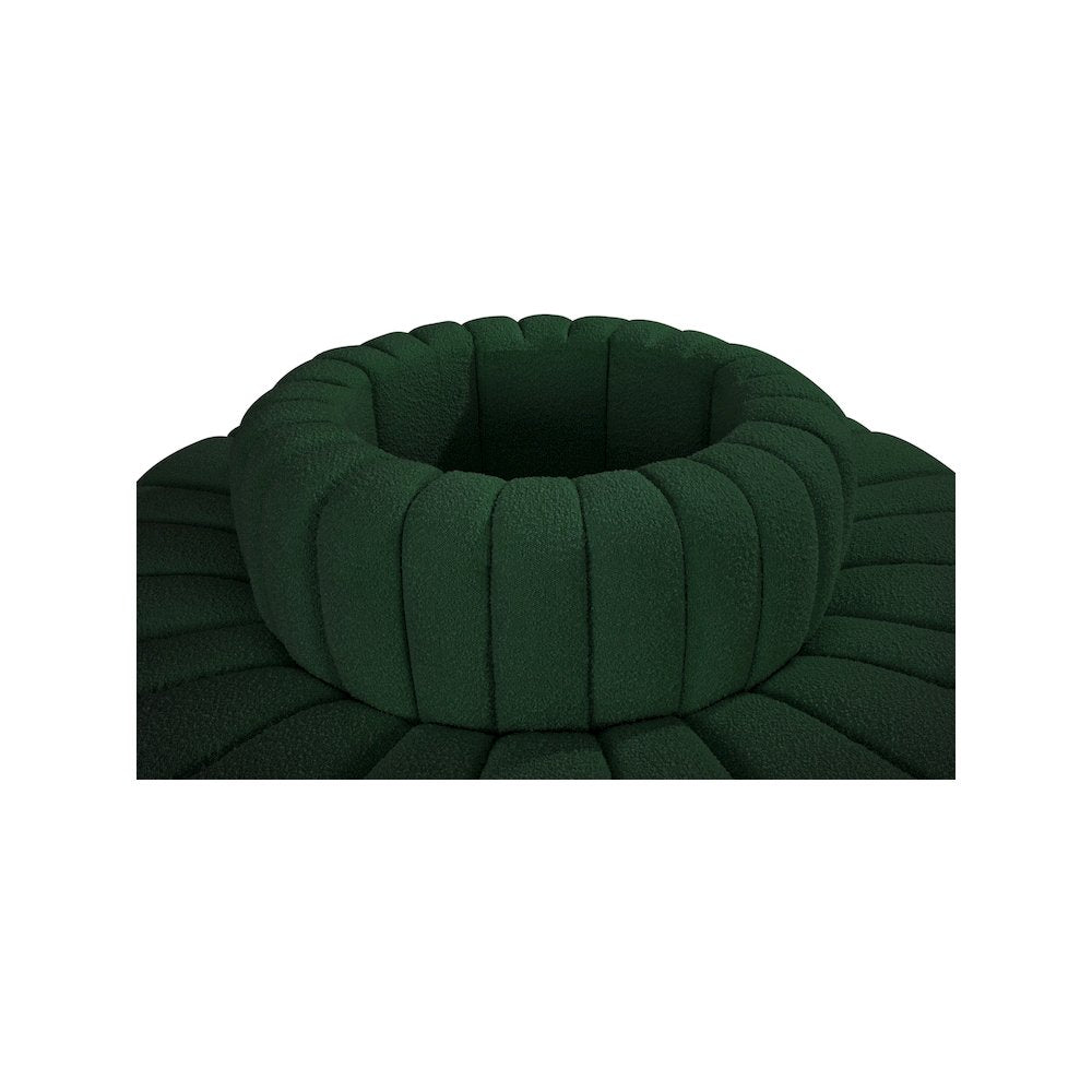 Arc Green Boucle Fabric Modular Sofa