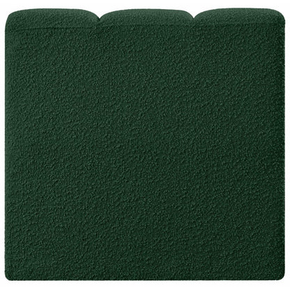 Arc Green Boucle Fabric Straight Chair