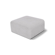 Arc Grey Boucle Fabric Ottoman